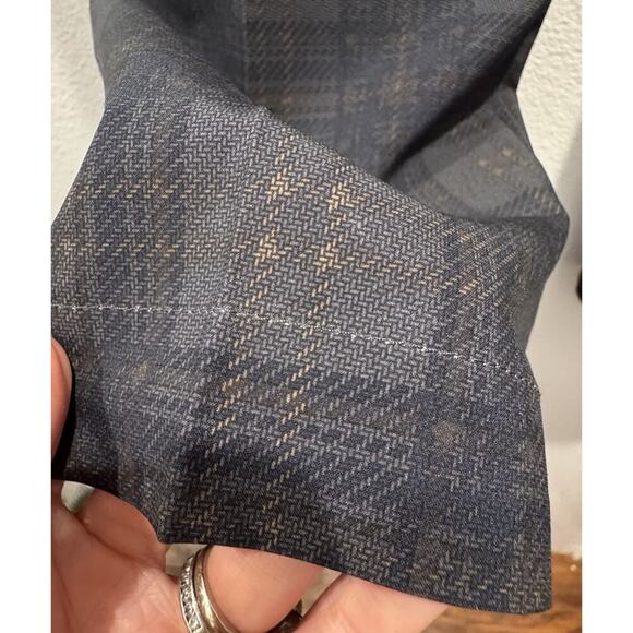 J Lindberg 32 X 30 Plaid Green Tartan Print Slim Fit Performance Golf Pants - Picture 9 of 10